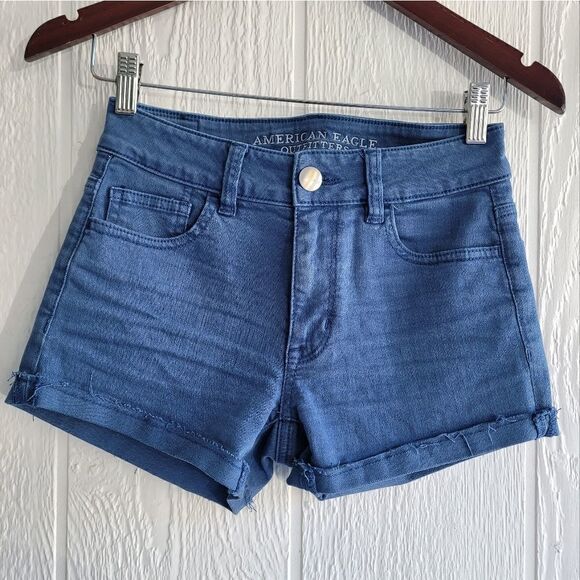 American Eagle High Rise Shortie Shorts - Picture 1 of 4